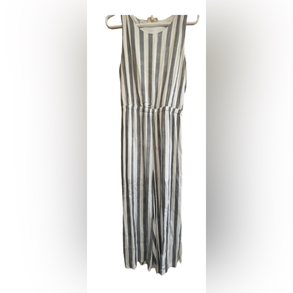 Entro Monochrome Striped Jumpsuit